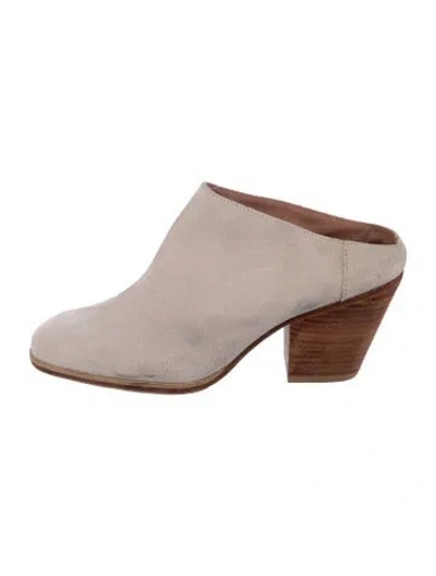 Pre-owned Rachel Comey Suede Mules In Grey