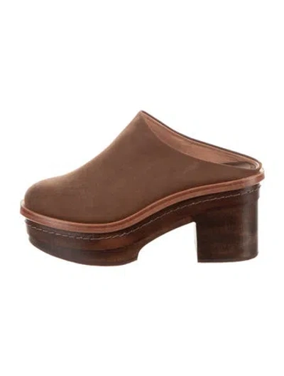 Pre-owned Rachel Comey Suede Mules In Multi