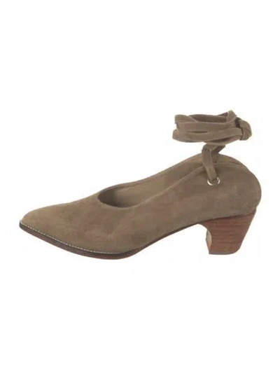 Pre-owned Rachel Comey Suede Pumps In Brown