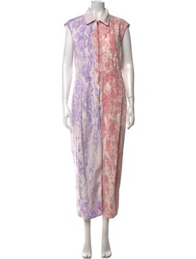 Pre-owned Rachel Comey Tie-dye Print Jumpsuit In White