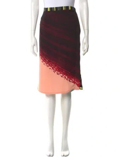 Pre-owned Rachel Comey Tie-dye Print Knee-length Skirt In Green