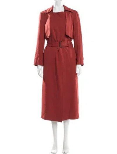 Pre-owned Rachel Comey Trench Coat In Red