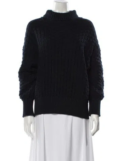 Pre-owned Rachel Comey Turtleneck Sweater In Blue
