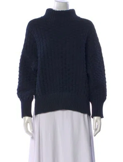 Pre-owned Rachel Comey Turtleneck Sweater In Blue