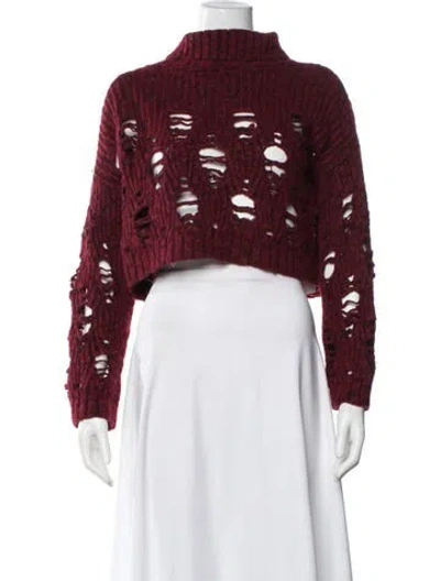 Pre-owned Rachel Comey Turtleneck Sweater In Red
