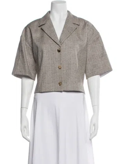 Pre-owned Rachel Comey Tweed Pattern Blazer W/ Tags In Neutral