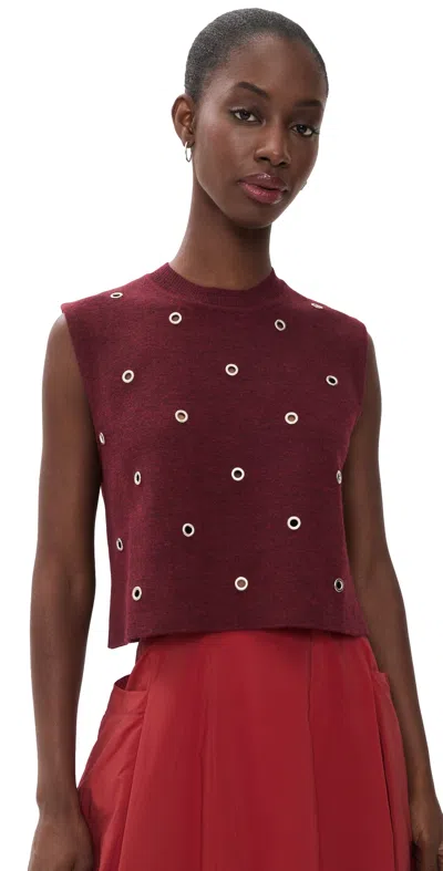 Rachel Comey Vega Alpaca Pullover Garnet In Burgundy