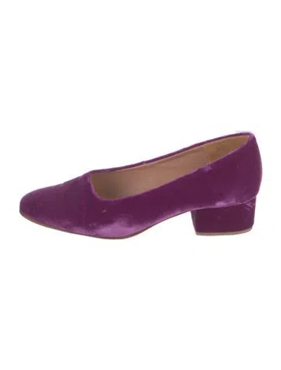 Pre-owned Rachel Comey Velvet Pumps In Purple