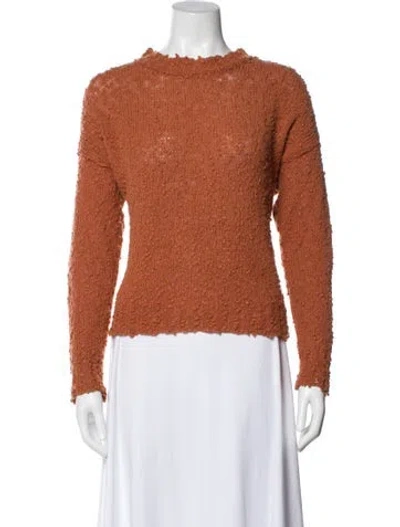Pre-owned Rachel Comey Virgin Wool Bateau Neckline Sweater In Brown