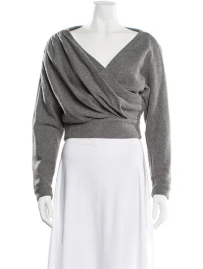 Pre-owned Rachel Comey Virgin Wool Cowl Neck Sweater In Gray