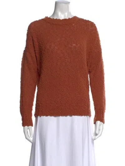 Pre-owned Rachel Comey Virgin Wool Crew Neck Sweater In Orange