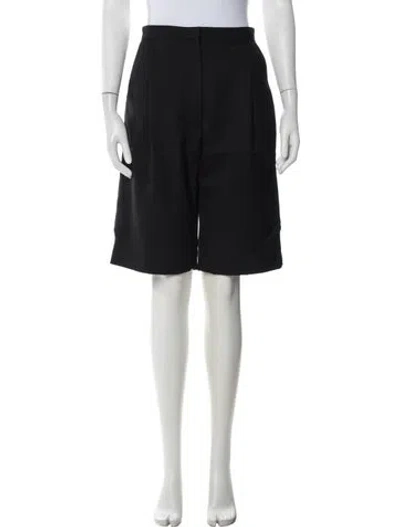 Pre-owned Rachel Comey Virgin Wool Knee-length Shorts In Black