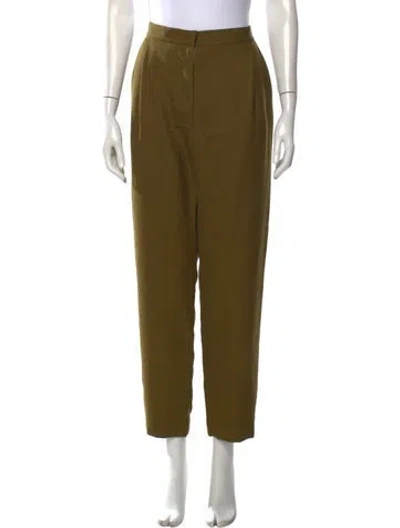 Pre-owned Rachel Comey Virgin Wool Straight Leg Pants In Green