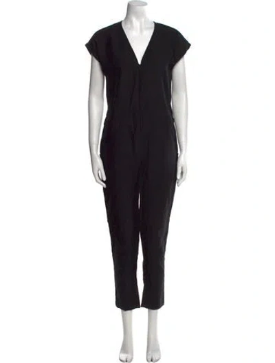 Pre-owned Rachel Comey V-neck Jumpsuit In Black