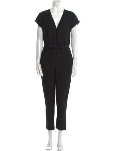 Pre-owned Rachel Comey V-neck Jumpsuit In Black