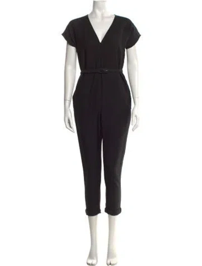 Pre-owned Rachel Comey V-neck Jumpsuit In Black