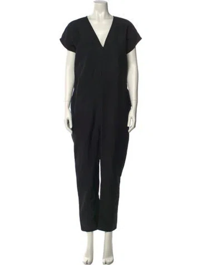 Pre-owned Rachel Comey V-neck Jumpsuit In Black