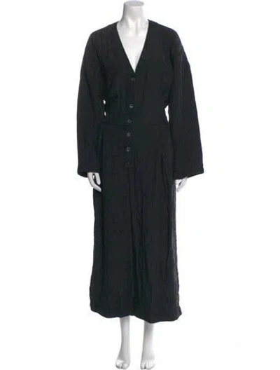 Pre-owned Rachel Comey V-neck Jumpsuit In Black