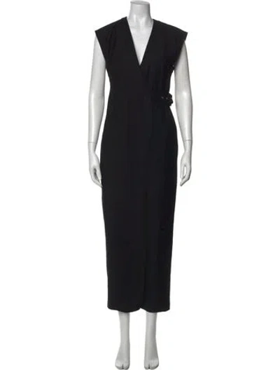 Pre-owned Rachel Comey V-neck Jumpsuit In Black