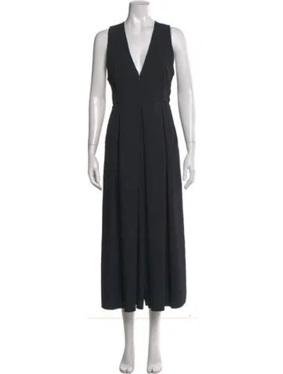 Pre-owned Rachel Comey V-neck Jumpsuit In Black