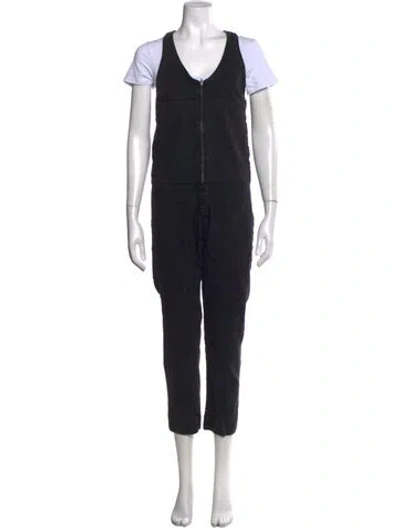 Pre-owned Rachel Comey V-neck Jumpsuit In Black