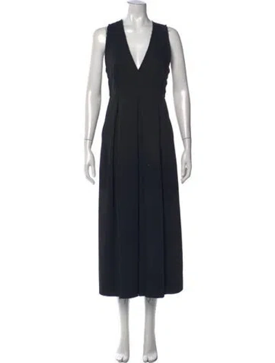 Pre-owned Rachel Comey V-neck Jumpsuit In Black
