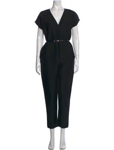 Pre-owned Rachel Comey V-neck Jumpsuit In Black