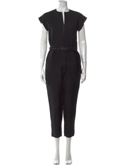 Pre-owned Rachel Comey V-neck Jumpsuit In Black