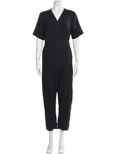 Pre-owned Rachel Comey V-neck Jumpsuit In Black