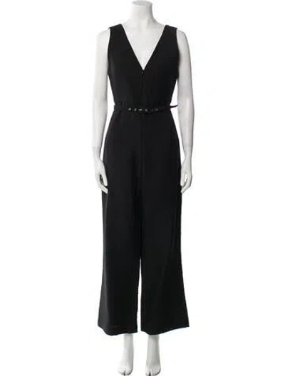 Pre-owned Rachel Comey V-neck Jumpsuit In Blue