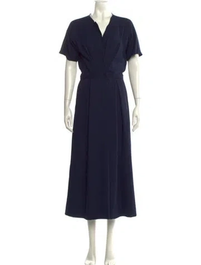 Pre-owned Rachel Comey V-neck Jumpsuit In Blue