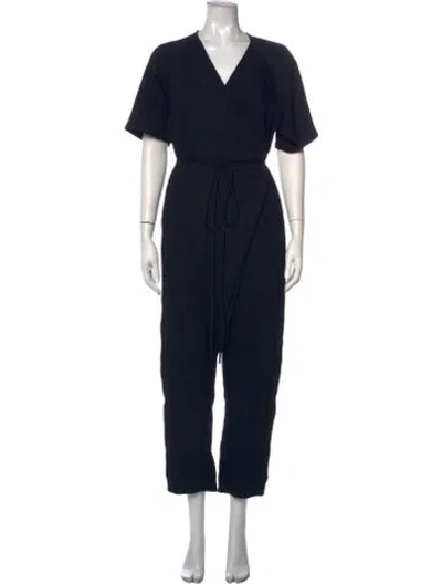 Pre-owned Rachel Comey V-neck Jumpsuit In Blue
