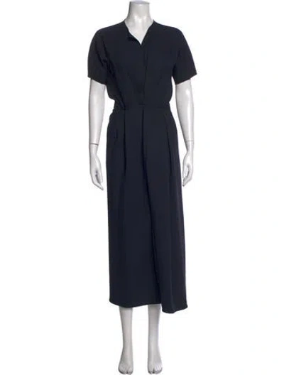 Pre-owned Rachel Comey V-neck Jumpsuit In Blue