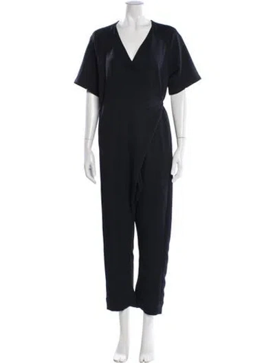 Pre-owned Rachel Comey V-neck Jumpsuit In Gray