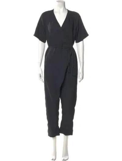 Pre-owned Rachel Comey V-neck Jumpsuit In Gray