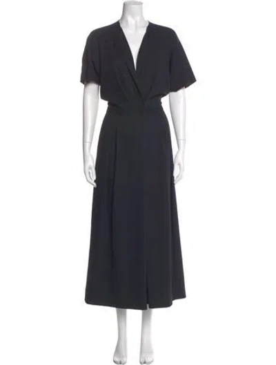 Pre-owned Rachel Comey V-neck Jumpsuit In Gray