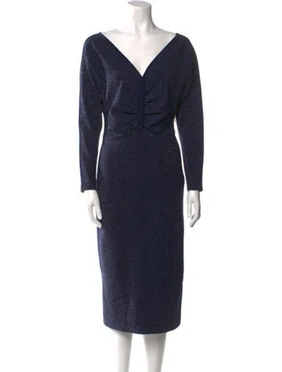 Pre-owned Rachel Comey V-neck Midi Length Dress