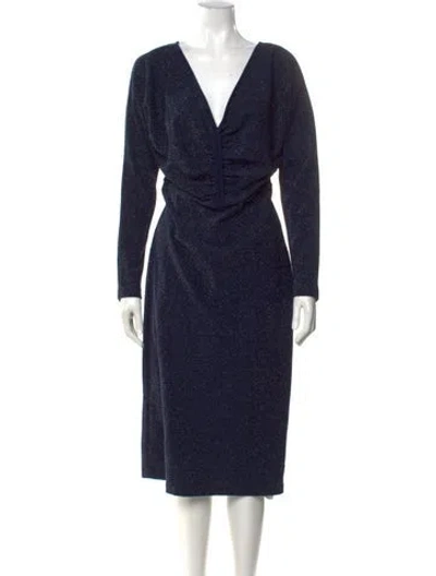 Pre-owned Rachel Comey V-neck Midi Length Dress