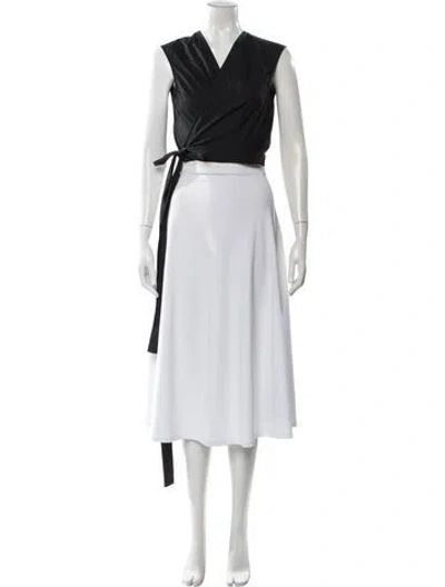 Pre-owned Rachel Comey V-neck Sleeveless Blouse In Black