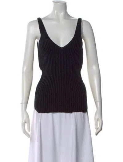 Pre-owned Rachel Comey V-neck Sweater In Black
