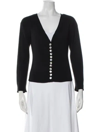 Pre-owned Rachel Comey V-neck Sweater In Black