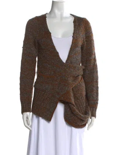 Pre-owned Rachel Comey V-neck Sweater In Brown