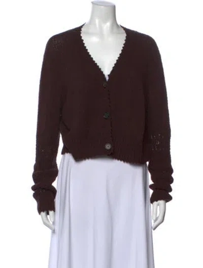 Pre-owned Rachel Comey V-neck Sweater In Brown