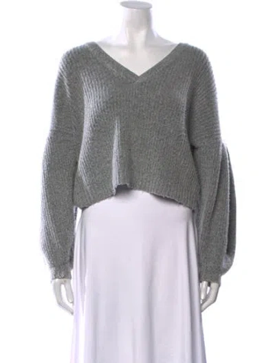Pre-owned Rachel Comey V-neck Sweater In Gray