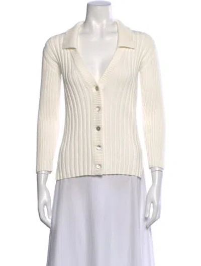 Pre-owned Rachel Comey V-neck Sweater In Neutral