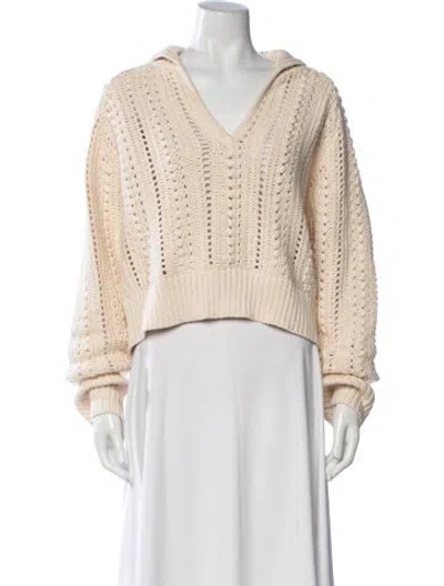 Pre-owned Rachel Comey V-neck Sweater W/ Tags In Neutrals