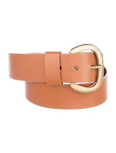 Pre-owned Rachel Comey Wide Leather Belt In Brown