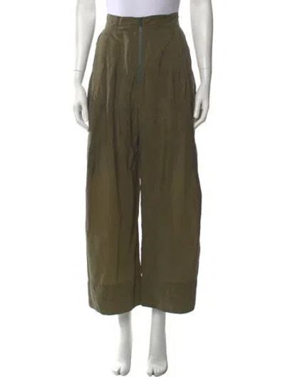 Pre-owned Rachel Comey Wide Leg Pants In Green