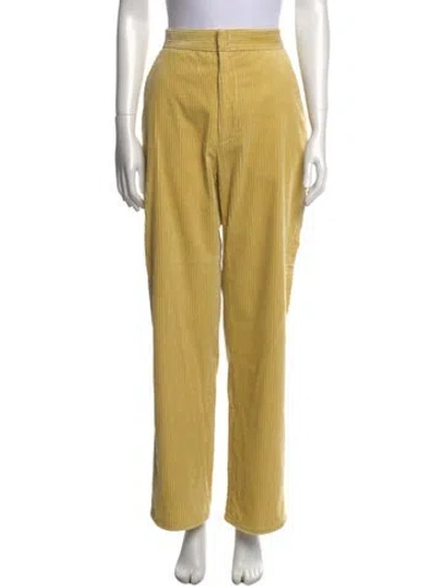 Pre-owned Rachel Comey Wide Leg Pants In Yellow