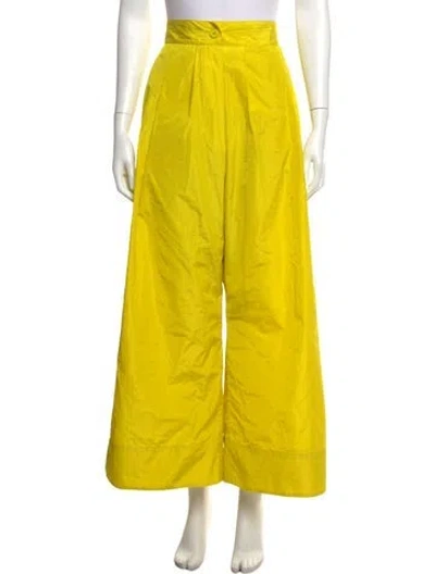 Pre-owned Rachel Comey Wide Leg Pants In Yellow